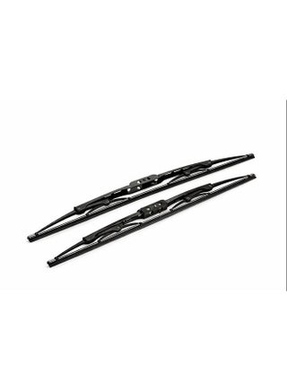 Rubber Wiper Blades with Iron Bracket - 2-Piece, 16inch - Boneless Frameless Windshield Wiper Replacement, Quiet Streak-Free All Weather Automotive Wiper Blade - Ideal for Front & Rear Use - view 2